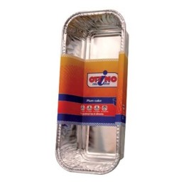 OTTIMO 3 VASCHETTE PER PLUMCAKE IN ALLUMINIO