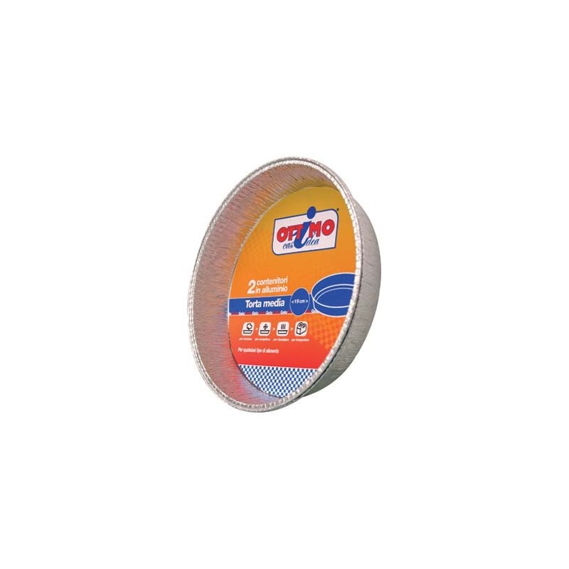 OTTIMO VASCHETTE TORTA MEDIA 2PZ