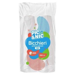 PIC&NIC BICCHIERI CC200X100 PEZZI BIANCHI (50 PEZZI X 2)