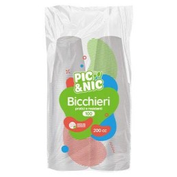 PIC&NIC BICCHIERI CC200X100 PEZZI TRASPARENTI (50 PEZZI X 2)