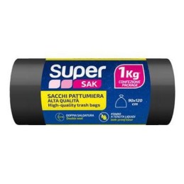 SUPERSAK SACCHI PER RIFIUTI ANTI GOCCIA NERO KG.1 CM.90X120
