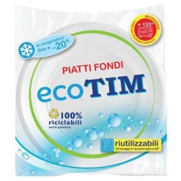 TIM PIATTI FONDI BIANCHI ECOTIM20PZ