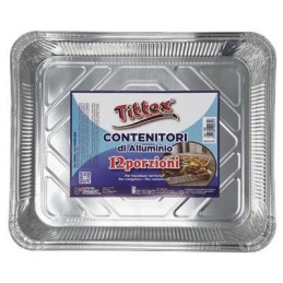 TITTEX CONTENITORI ALLUMINIO 12 PORZIONE X 1 PZ