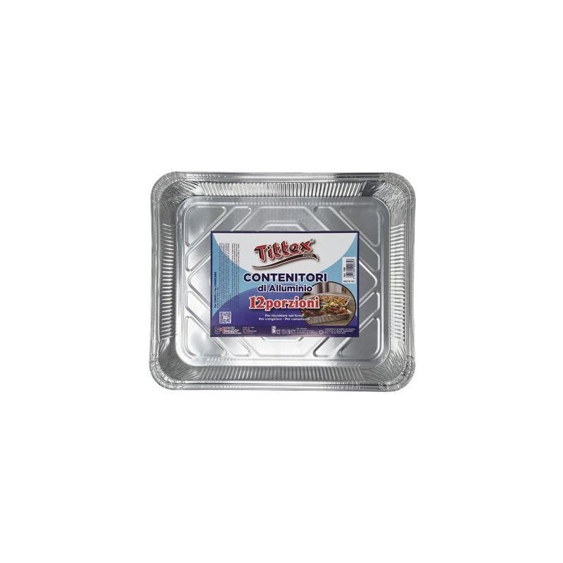 TITTEX CONTENITORI ALLUMINIO 12 PORZIONE X 1 PZ
