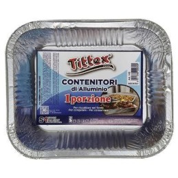 TITTEX CONTENITORI ALLUMINIO 1PORZIONE X 4 PZ